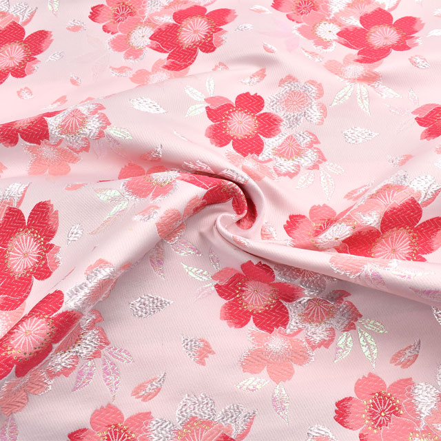 金襴生地 四丁胴入唐織 桜(156-1881-2) ピンク 09Bh18_