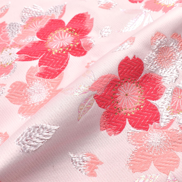 金襴生地 四丁胴入唐織 桜(156-1881-2) ピンク 09Bh18_
