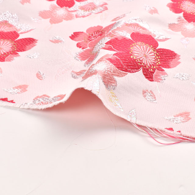 金襴生地 四丁胴入唐織 桜(156-1881-2) ピンク 09Bh18_