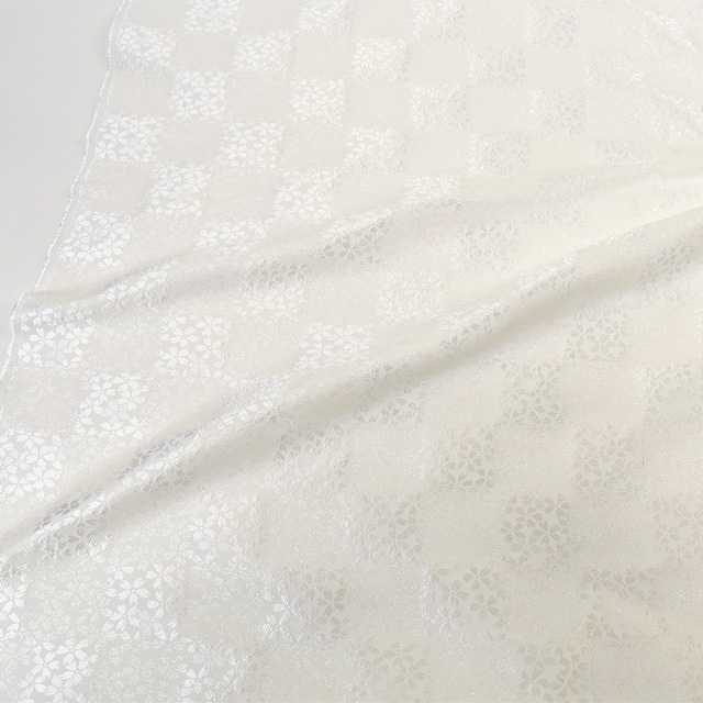 金襴生地 桂錦新箔上PH 桜市松(156-2109-4) 白 09Bh18_