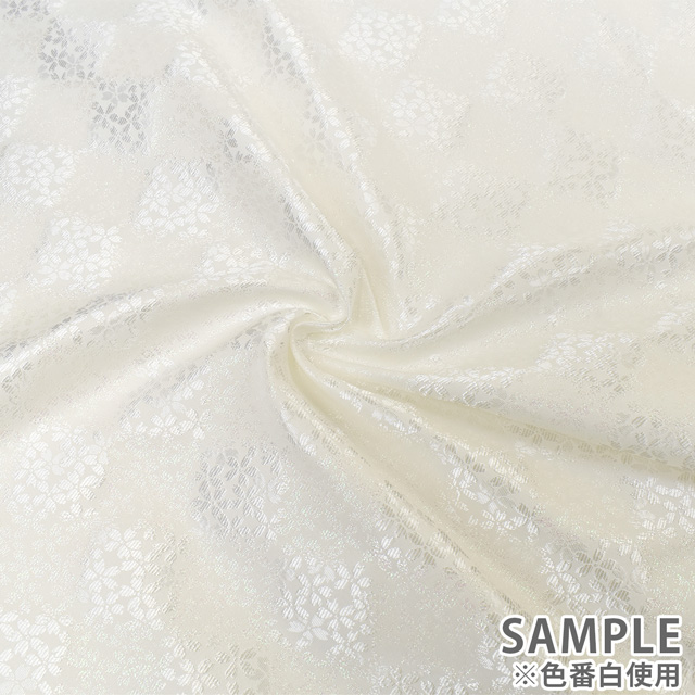 金襴生地 桂錦新箔上PH 桜市松(156-2109-4) 白 09Bh18_