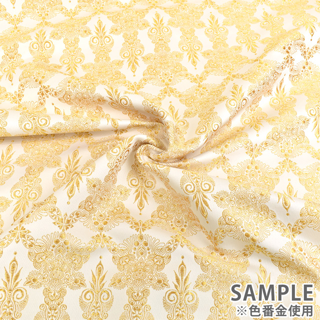 金襴生地 桂錦2号上 舶来(156-3005-4) 銀 09Bh18_