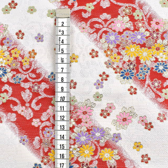 金襴生地 四丁サビ 桜吹雪(156-8446-2) 白 09Bh18_