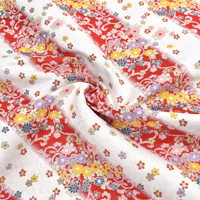 金襴生地 四丁サビ 桜吹雪(156-8446-2) 白 09Bh18_