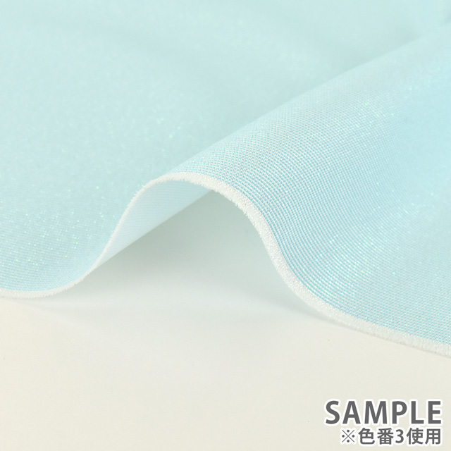 生地 ミルキーバックサテン(160257) 1.オーロラホワイト 10Bg11_