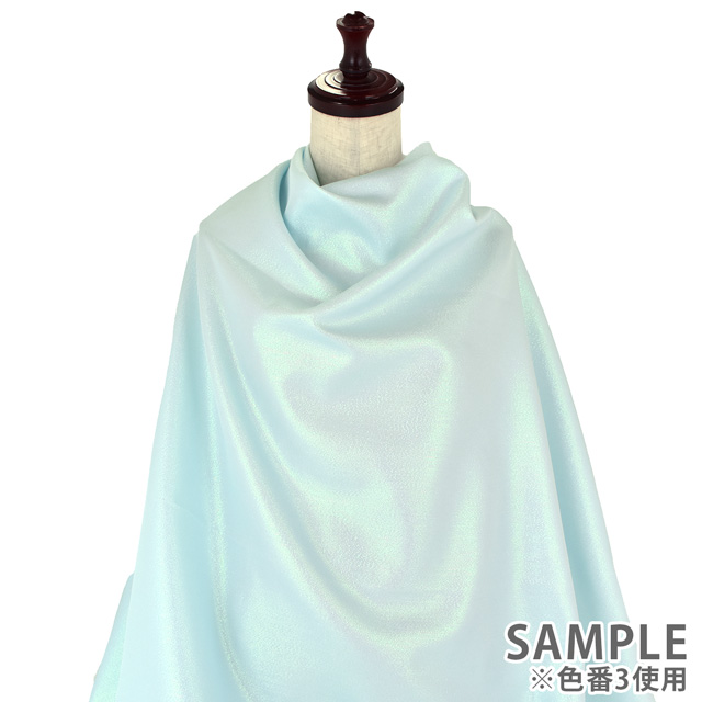 生地 ミルキーバックサテン(160257) 1.オーロラホワイト 10Bg11_