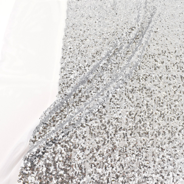 スパンコール生地 幻のスパン (160346) 1.シルバー 10Ad06_