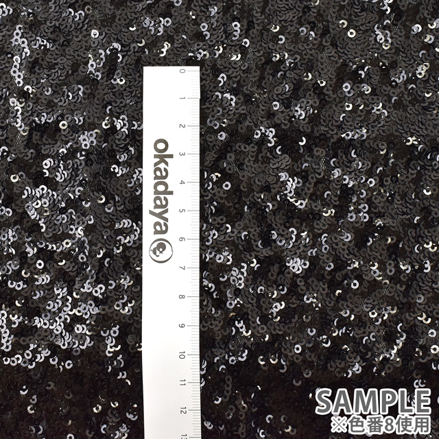 スパンコール生地 幻のスパン (160346) 20.ゴールド×ホログラム 10Ad06_