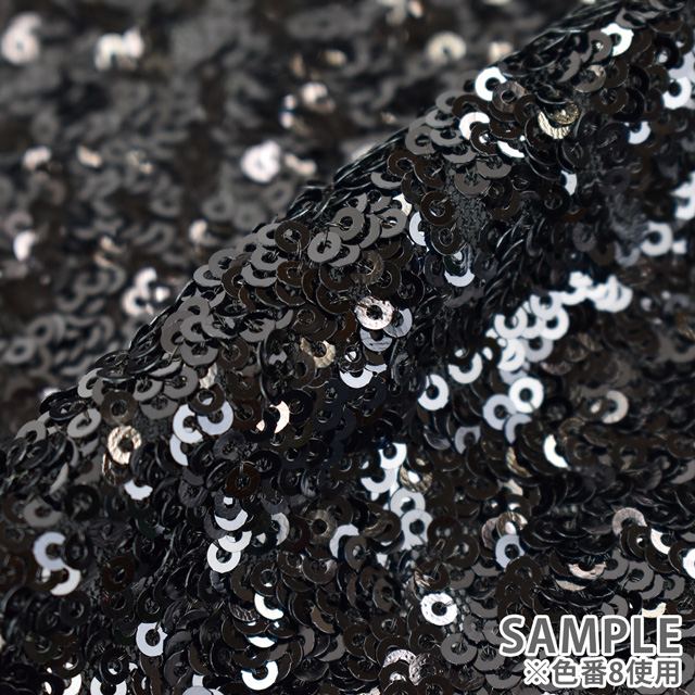 スパンコール生地 幻のスパン (160346) 20.ゴールド×ホログラム 10Ad06_