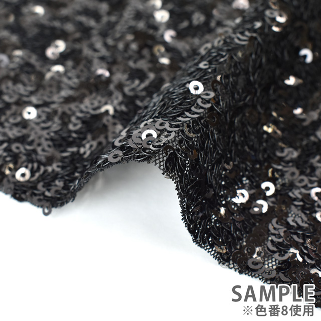 スパンコール生地 幻のスパン (160346) 20.ゴールド×ホログラム 10Ad06_