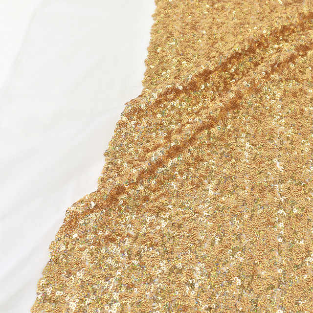 スパンコール生地 幻のスパン (160346) 20.ゴールド×ホログラム 10Ad06_