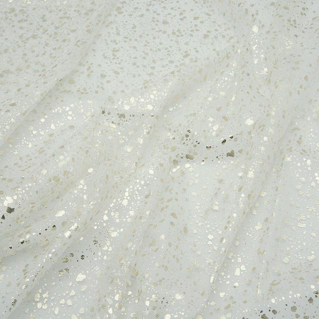 生地 バンビーノチュール (160410) 1.ホワイト×ゴールド 10Bg11_