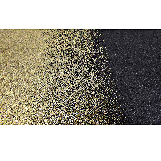 スパンコール生地 アリアナスパン(160412) 11.ゴールド×ブラック 10Ad06_