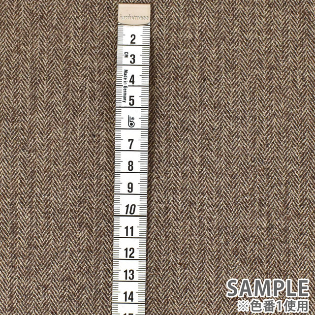 ウール生地 ウォッシャブルヘリンボン(16241) 3.グレー 09Cs42_