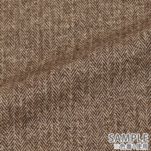 ウール生地 ウォッシャブルヘリンボン(16241) 3.グレー 09Cs42_