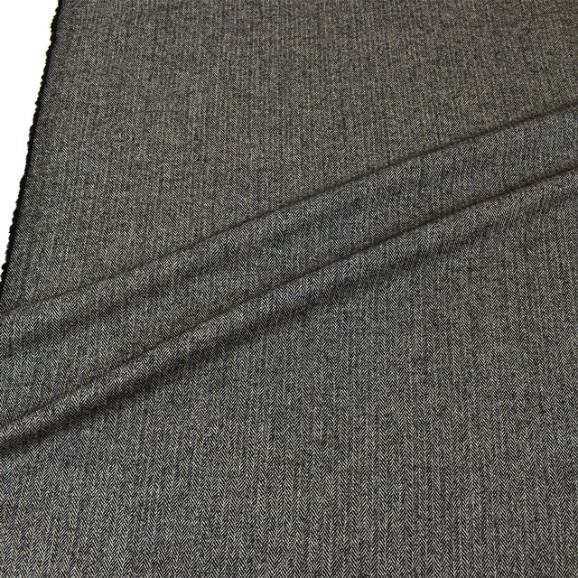 ウール生地 ウォッシャブルヘリンボン(16241) 3.グレー 09Cs42_