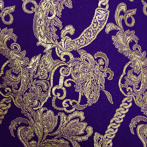 生地 サファイヤジャガード(165021) 4.青紫 10Aa05_