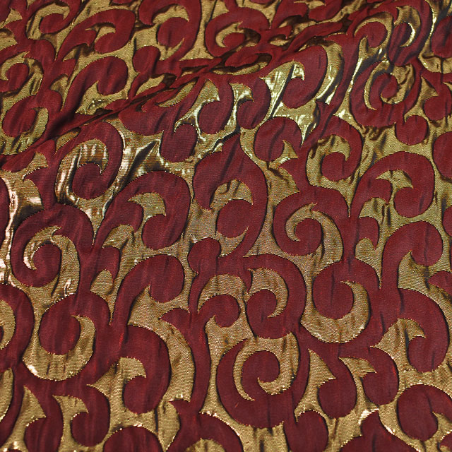 ジャガード生地 清家物語(165043) 1.赤 10Aa05_