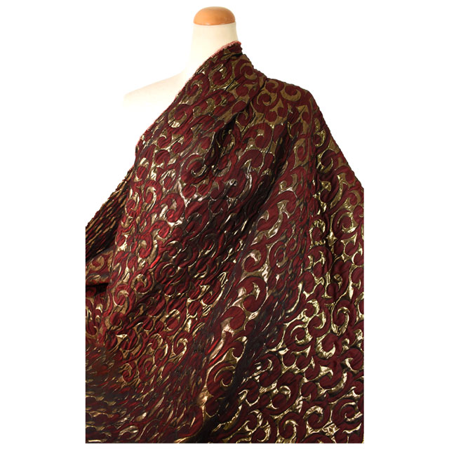 ジャガード生地 清家物語(165043) 1.赤 10Aa05_