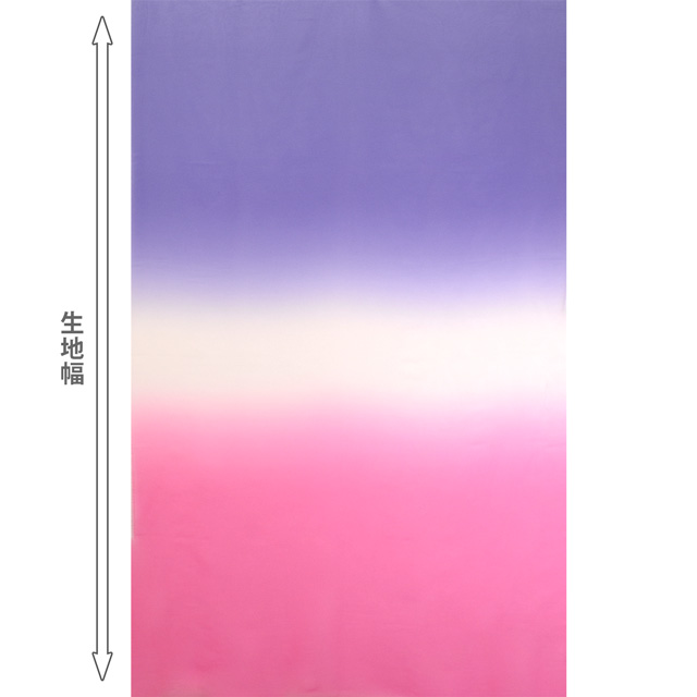 生地 グラデーションGCジョーゼット(170285) 127.ピンク×ホワイト×パープル 10Bf09_