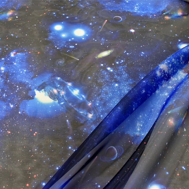 生地 スペースオーガンジー（170419） 1.ブルー系 10Bg10_