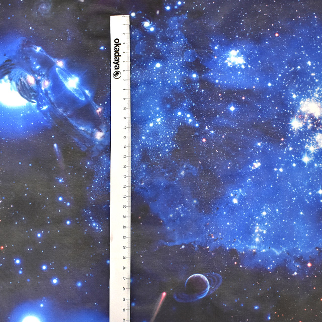 生地 スペースオーガンジー(170419) 1.ブルー系 10Bg10_