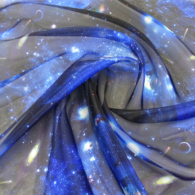 生地 スペースオーガンジー(170419) 1.ブルー系 10Bg10_