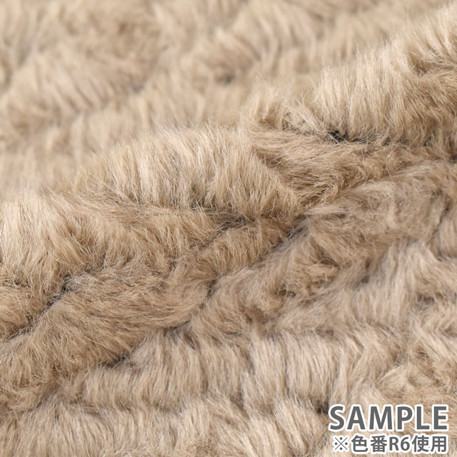 生地 ウェーブファー(1768GM) R6.ウス茶 99Zz99_