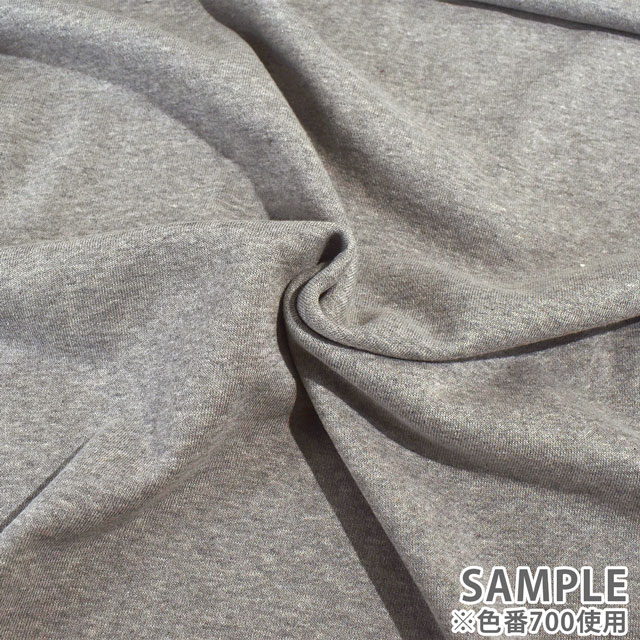 生地 30/10裏毛ニット(185) 700.杢グレー 09Bo33_