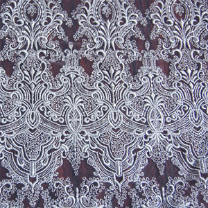 生地 クリンプレース(190043) 3.KW/S 白地×シルバー刺繍 10Ac04_