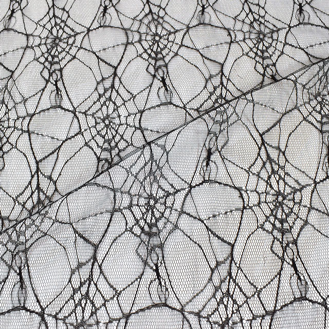 生地 スパイダーネット(190063) 2.黒 10Aa01_