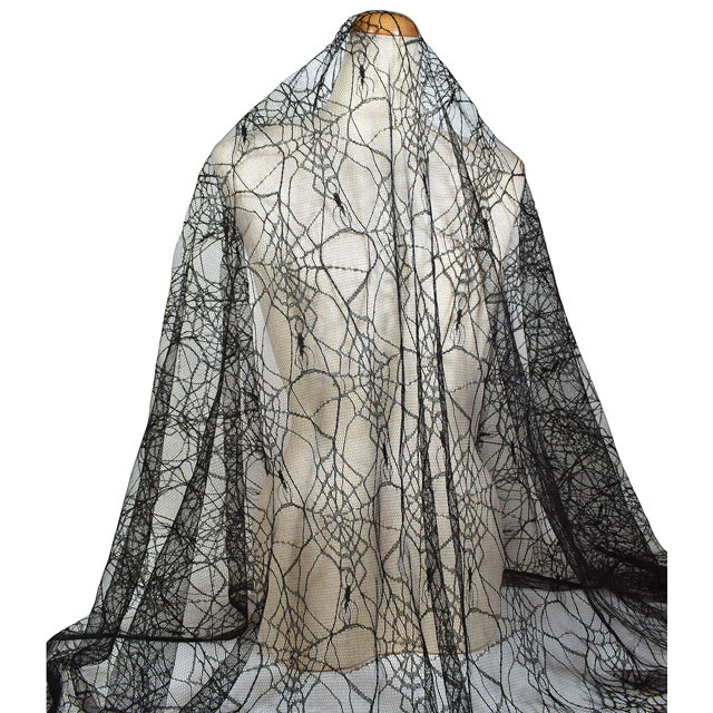 生地 スパイダーネット(190063) 2.黒 10Aa01_