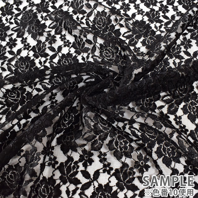 生地 ラッカバンレース(194146) 13.ショッキングピンク 10Ac04_