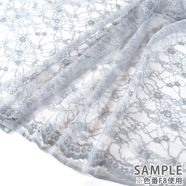 生地 フラワーブーケレース(194254) 1.白 10Ac04_