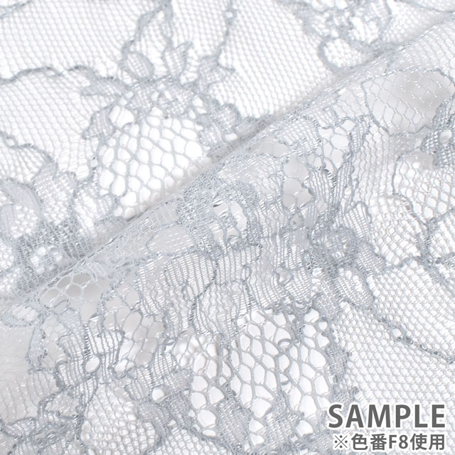 生地 フラワーブーケレース(194254) 1.白 10Ac04_