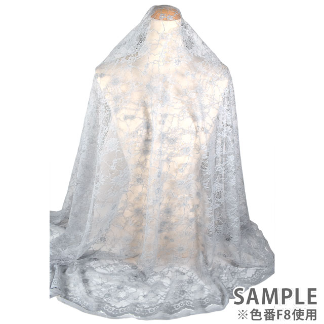 生地 フラワーブーケレース(194254) 1.白 10Ac04_