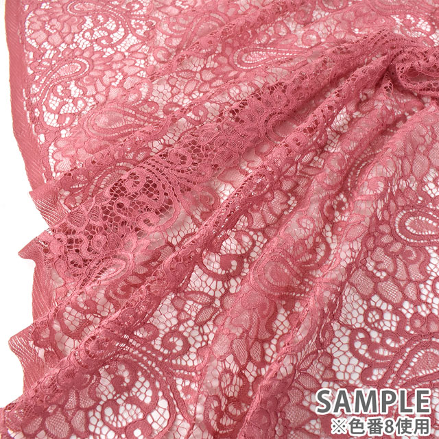 生地 クレストレース(194315) 8.ダルピンク 10Ac04_