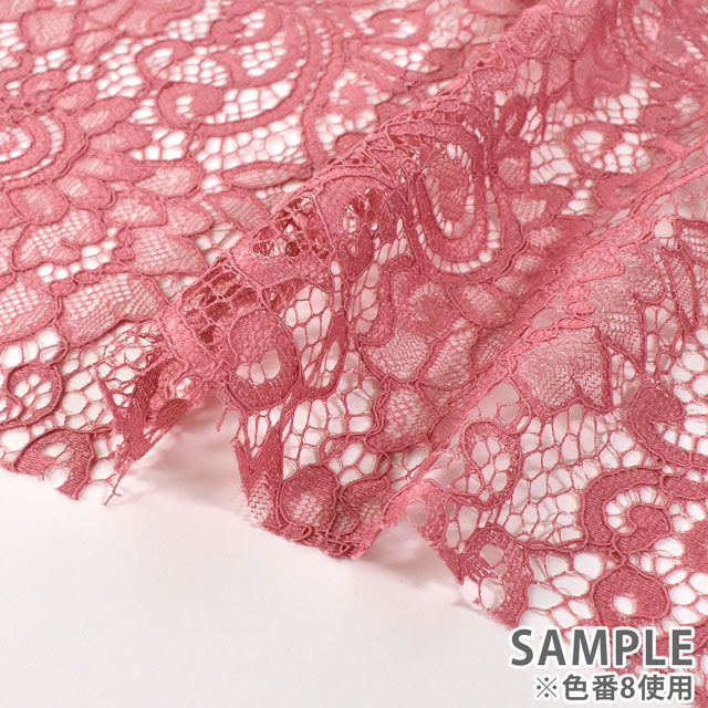 生地 クレストレース(194315) 8.ダルピンク 10Ac04_