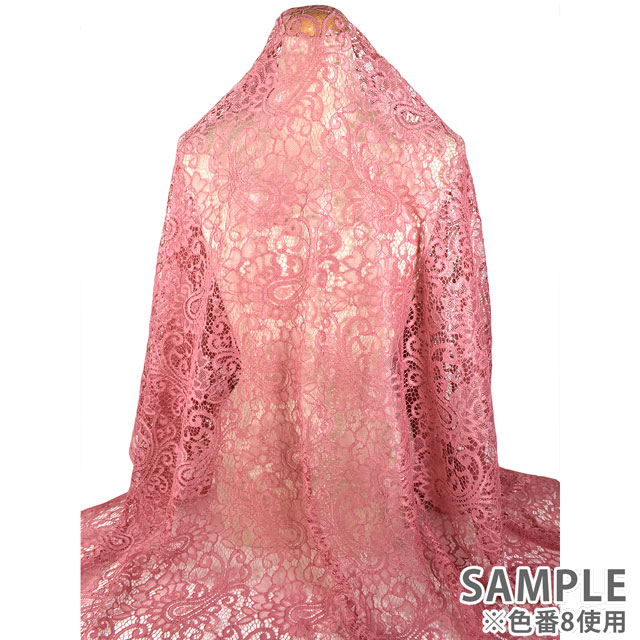 生地 クレストレース(194315) 8.ダルピンク 10Ac04_