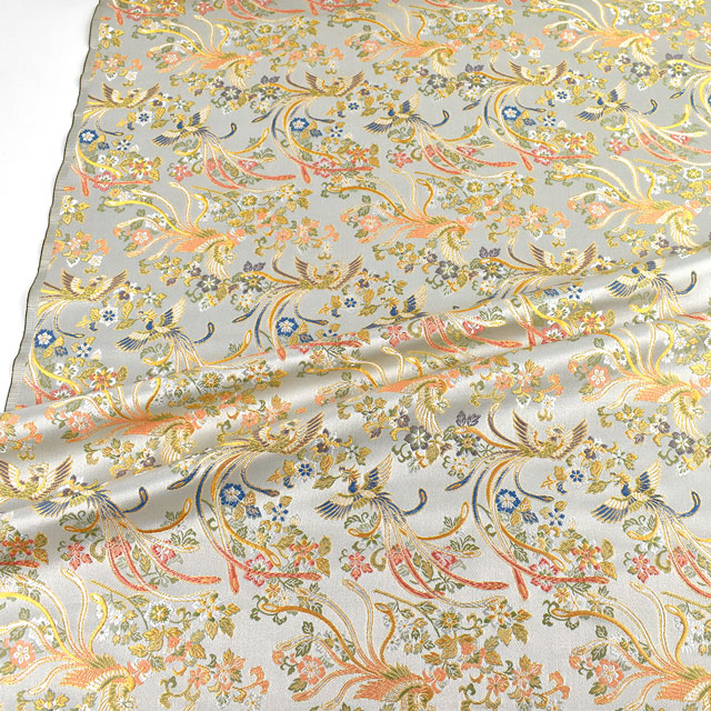 金襴生地 洛レイ胴入2号 鳳凰(1-9001) 白 09Bh18_