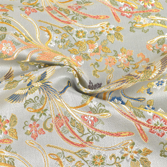 金襴生地 洛レイ胴入2号 鳳凰(1-9001) 白 09Bh18_