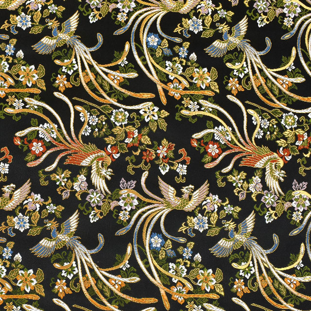 金襴生地 洛レイ胴入4号 鳳凰(2-9001) 黒 09Bh18_