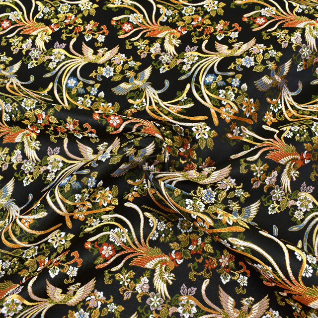 金襴生地 洛レイ胴入4号 鳳凰(2-9001) 黒 09Bh18_