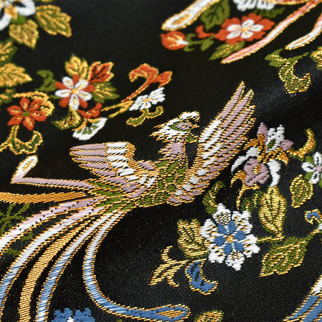金襴生地 洛レイ胴入4号 鳳凰(2-9001) 黒 09Bh18_