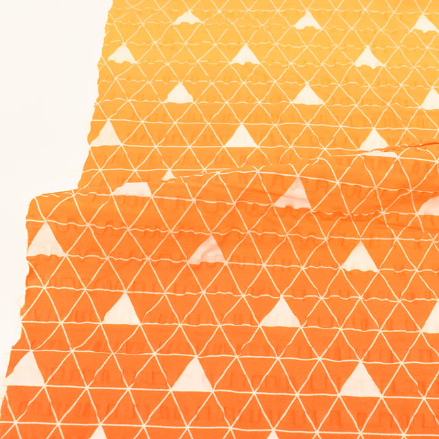 生地 和風リップルプリント 鱗/ウロコ模様(201023) 21.イエロー 99Zz99_