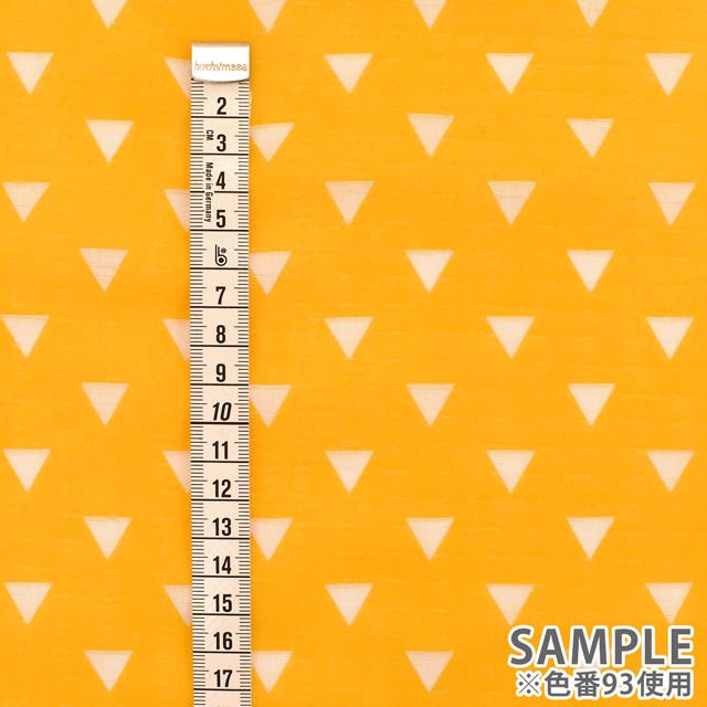 生地 和風ダブルガーゼプリント ウロコ模様(201025) 93.黄色 99Zz99_