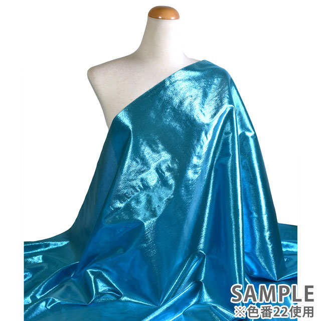 ラメ生地 マーブル(202-1065) 1.白銀 10Ad06_