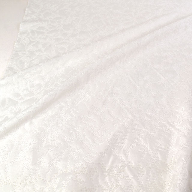 ジャガード生地 グログランツッキリJQ(203061) 1.白 10Aa05_