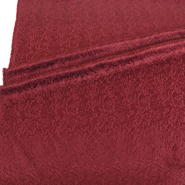 ジャガード生地 バッサーフクレJQ(203064) 3.エンジ 10Aa05_