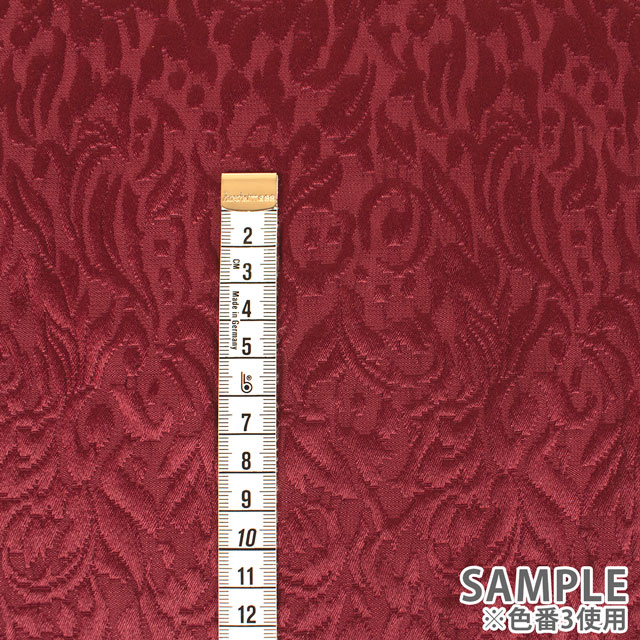 ジャガード生地 バッサーフクレJQ(203064) 3.エンジ 10Aa05_